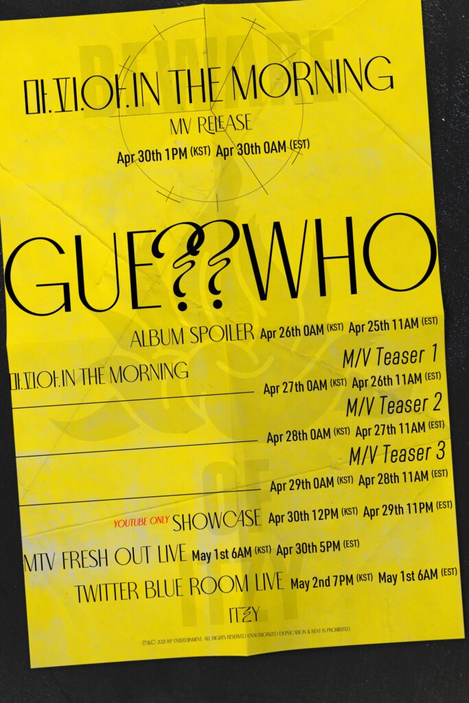 ITZY GUESS WHO RELEASE POSTER